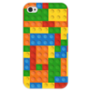 Заказать чехол для iPhone 4/4S в Москве. Чехол для iPhone 4 глянцевый, с полной запечаткой Конструктор Лего от BeliySlon - готовые дизайны и нанесение принтов.