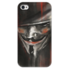 Заказать чехол для iPhone 4/4S в Москве. Чехол для iPhone 4 глянцевый, с полной запечаткой V for Vendetta от scoopysmith - готовые дизайны и нанесение принтов.