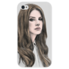 Заказать чехол для iPhone 4/4S в Москве. Чехол для iPhone 4 глянцевый, с полной запечаткой Lana Del Rey от Ineeet  - готовые дизайны и нанесение принтов.