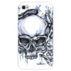 Заказать чехол для iPhone 4/4S в Москве. Чехол для iPhone 4 глянцевый, с полной запечаткой череп художник от alisaliddel48 - готовые дизайны и нанесение принтов.
