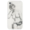 Заказать чехол для iPhone 4/4S в Москве. Чехол для iPhone 4 глянцевый, с полной запечаткой Kenyon Cox nude study от trend - готовые дизайны и нанесение принтов.