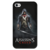 Заказать чехол для iPhone 4/4S в Москве. Чехол для iPhone 4 глянцевый, с полной запечаткой Assassins Creed (Unity Arno) от Аня Лукьянова - готовые дизайны и нанесение принтов.