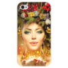 Заказать чехол для iPhone 4/4S в Москве. Чехол для iPhone 4 глянцевый, с полной запечаткой Девушка от Ирина - готовые дизайны и нанесение принтов.