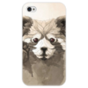 Заказать чехол для iPhone 4/4S в Москве. Чехол для iPhone 4 глянцевый, с полной запечаткой Малая панда от scoopysmith - готовые дизайны и нанесение принтов.