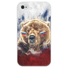 Заказать чехол для iPhone 4/4S в Москве. Чехол для iPhone 4 глянцевый, с полной запечаткой Русский Медведь от tutik_mutik@mail.ru - готовые дизайны и нанесение принтов.