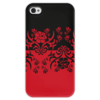 Заказать чехол для iPhone 4/4S в Москве. Чехол для iPhone 4 глянцевый, с полной запечаткой Красно-черное от valezar - готовые дизайны и нанесение принтов.
