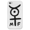Заказать чехол для iPhone 4/4S в Москве. Чехол для iPhone 4 глянцевый, с полной запечаткой Логотип Мистера Фримена от jendr - готовые дизайны и нанесение принтов.