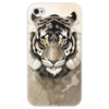 Заказать чехол для iPhone 4/4S в Москве. Чехол для iPhone 4 глянцевый, с полной запечаткой Тигр  от scoopysmith - готовые дизайны и нанесение принтов.