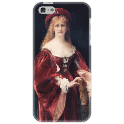 Заказать чехол для iPhone 5/5S в Москве. Чехол для iPhone 5 Портрет аристократки из Венеции от trend - готовые дизайны и нанесение принтов.