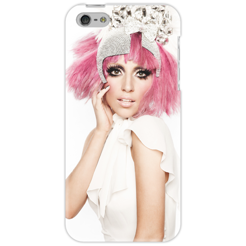Заказать чехол для iPhone 5/5S в Москве. Чехол для iPhone 5  Lady Gaga от ladygaga - готовые дизайны и нанесение принтов.