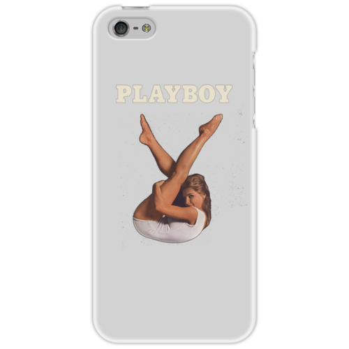 Заказать чехол для iPhone 5/5S в Москве. Чехол для iPhone 5 Playboy Девушка от PlayboyRussia.com - готовые дизайны и нанесение принтов.