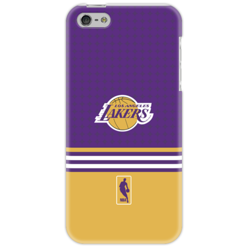 Заказать чехол для iPhone 5/5S в Москве. Чехол для iPhone 5 Lakers case pro от alexabuzyarov - готовые дизайны и нанесение принтов.