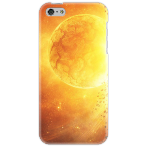 Заказать чехол для iPhone 5/5S в Москве. Чехол для iPhone 5 The Sun от The Spaceway  - готовые дизайны и нанесение принтов.