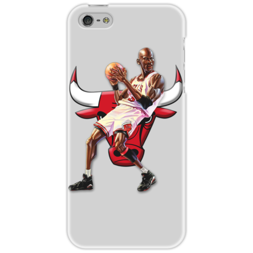 Заказать чехол для iPhone 5/5S в Москве. Чехол для iPhone 5 Michael Jordan Cartooney от Mesk08 - готовые дизайны и нанесение принтов.