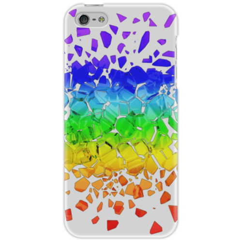 Заказать чехол для iPhone 5/5S в Москве. Чехол для iPhone 5 Broken rainbow от FireFoxa - готовые дизайны и нанесение принтов.