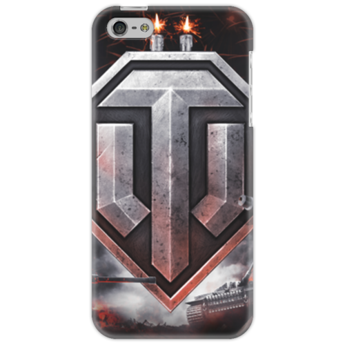 Заказать чехол для iPhone 5/5S в Москве. Чехол для iPhone 5 Worlds Of Tanks от game-fan - готовые дизайны и нанесение принтов.