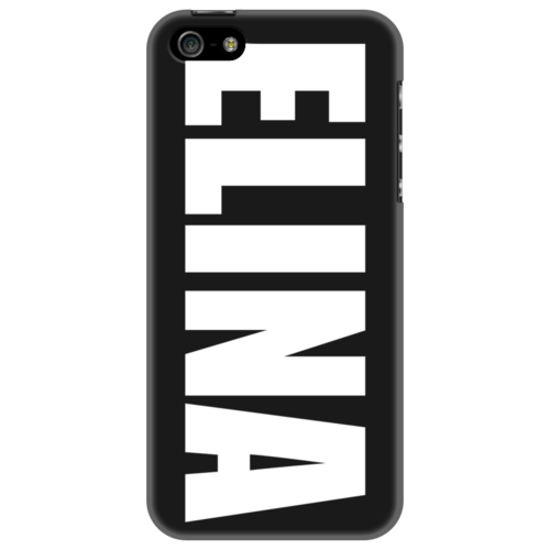 Заказать чехол для iPhone 5/5S в Москве. Чехол для iPhone 5 с именем Элина от osa92 - готовые дизайны и нанесение принтов.