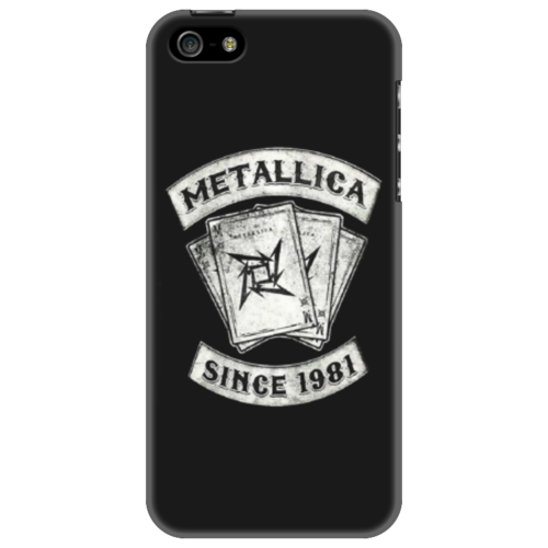 Заказать чехол для iPhone 5/5S в Москве. Чехол для iPhone 5 «Metallica: Since 1981» от metallica - готовые дизайны и нанесение принтов.
