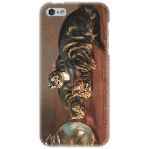 Заказать чехол для iPhone 5/5S в Москве. Чехол для iPhone 5 Cats by a fishbowl от trend - готовые дизайны и нанесение принтов.
