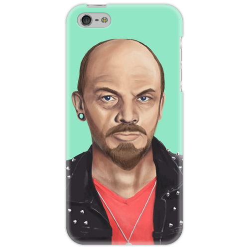 Заказать чехол для iPhone 5/5S в Москве. Чехол для iPhone 5 Ленин от Татьяна - готовые дизайны и нанесение принтов.