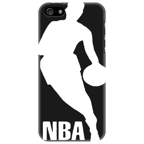 Заказать чехол для iPhone 5/5S в Москве. Чехол для iPhone 5 NBA Logo Black от dagger - готовые дизайны и нанесение принтов.