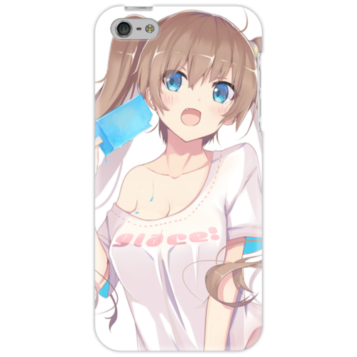 Заказать чехол для iPhone 5/5S в Москве. Чехол для iPhone 5 Аниме девушка от Татьяна - готовые дизайны и нанесение принтов.