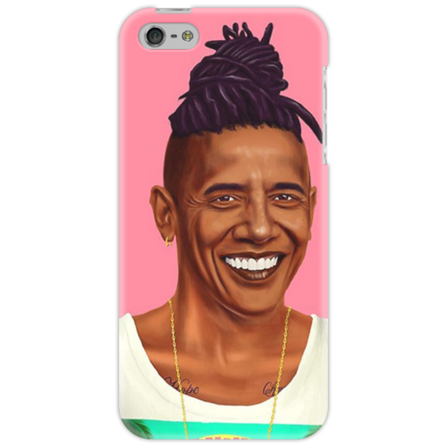 Заказать чехол для iPhone 5/5S в Москве. Чехол для iPhone 5 Обама от Татьяна - готовые дизайны и нанесение принтов.