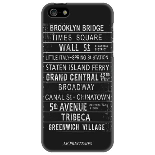 Заказать чехол для iPhone 5/5S в Москве. Чехол для iPhone 5 New York City от tfashion - готовые дизайны и нанесение принтов.