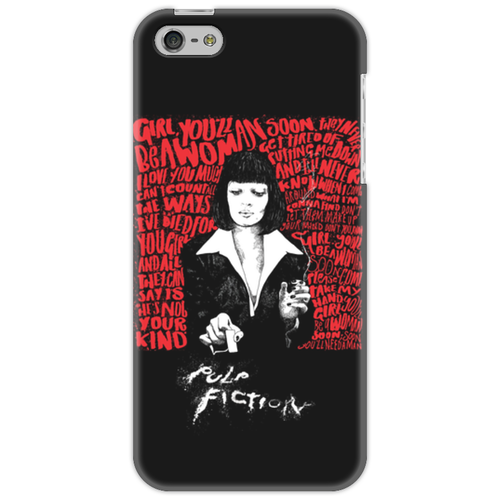 Заказать чехол для iPhone 5/5S в Москве. Чехол для iPhone 5 Pulp Fiction (Ума Турман) от Аня Лукьянова - готовые дизайны и нанесение принтов.