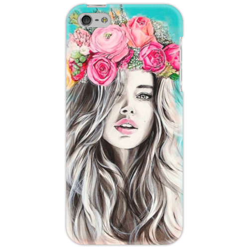 Заказать чехол для iPhone 5/5S в Москве. Чехол для iPhone 5 Девушка от Татьяна - готовые дизайны и нанесение принтов.