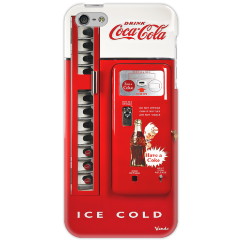 Заказать чехол для iPhone 5/5S в Москве. Чехол для iPhone 5 American Coca Cola Machine от shap - готовые дизайны и нанесение принтов.