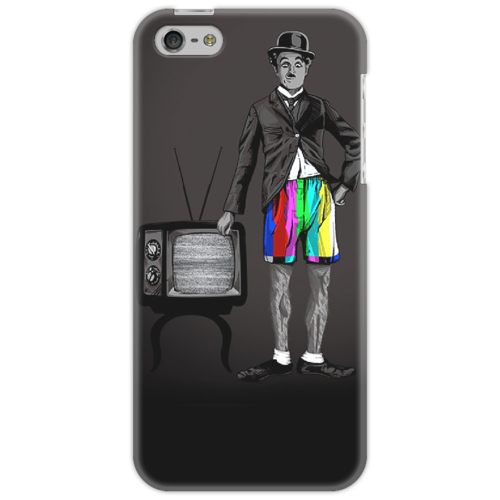 Заказать чехол для iPhone 5/5S в Москве. Чехол для iPhone 5 Charlie Chaplin от Savara - готовые дизайны и нанесение принтов.