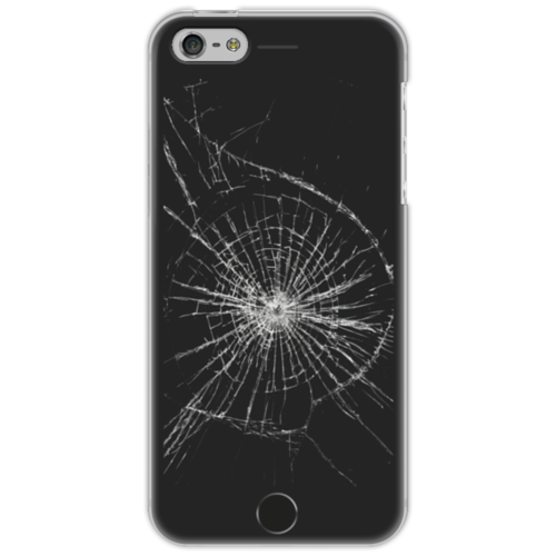 Заказать чехол для iPhone 5/5S в Москве. Чехол для iPhone 5 Разбитый экран от Hardgott - готовые дизайны и нанесение принтов.