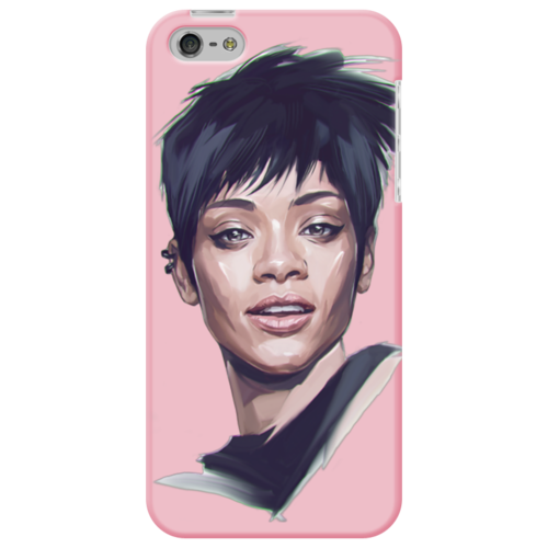 Заказать чехол для iPhone 5/5S в Москве. Чехол для iPhone 5 Rihanna от kreed - готовые дизайны и нанесение принтов.