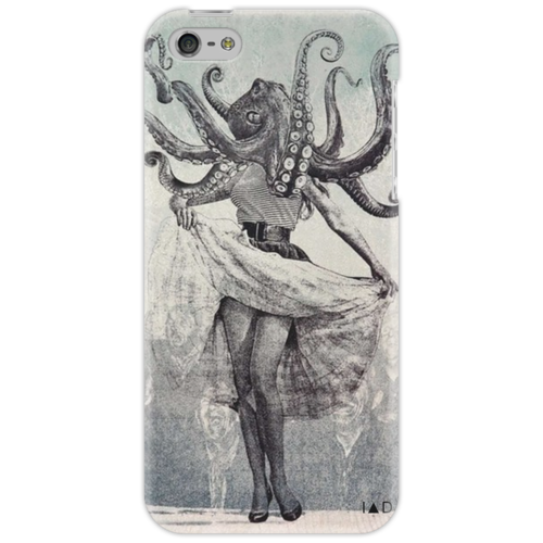 Заказать чехол для iPhone 5/5S в Москве. Чехол для iPhone 5 octopus and Monroe от xoblachnaya - готовые дизайны и нанесение принтов.