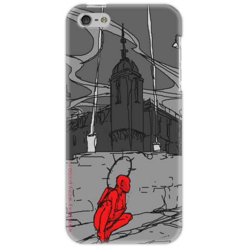 Заказать чехол для iPhone 5/5S в Москве. Чехол для iPhone 5 Ангел или Демон - вот в чем вопрос... от Pinky-Winky - готовые дизайны и нанесение принтов.