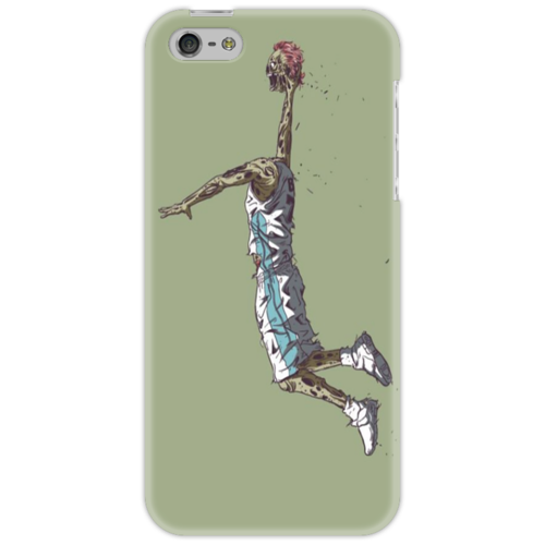 Заказать чехол для iPhone 5/5S в Москве. Чехол для iPhone 5 "The Ball Is Life" Basketball от lovelyvandalism - готовые дизайны и нанесение принтов.