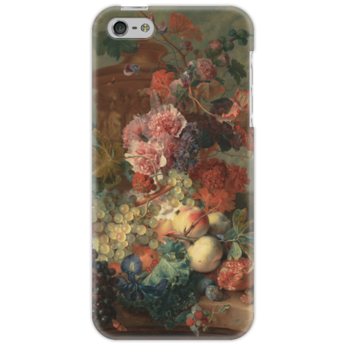 Заказать чехол для iPhone 5/5S в Москве. Чехол для iPhone 5 Цветы (Ян ван Хёйсум) от trend - готовые дизайны и нанесение принтов.