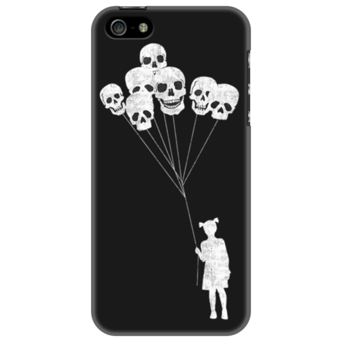 Заказать чехол для iPhone 5/5S в Москве. Чехол для iPhone 5 Skull Balloons от Leichenwagen - готовые дизайны и нанесение принтов.