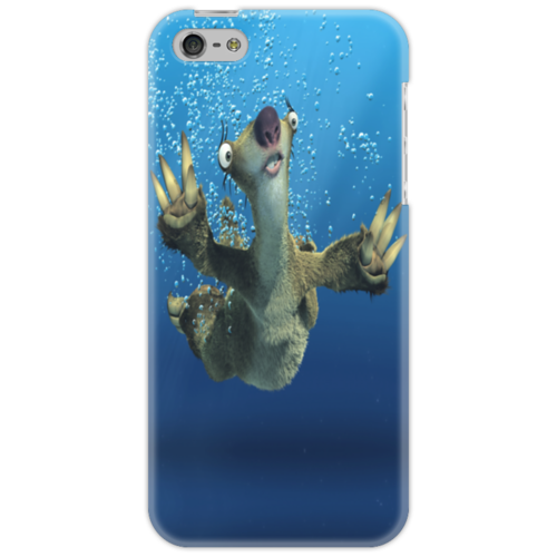 Заказать чехол для iPhone 5/5S в Москве. Чехол для iPhone 5 Ледниковый период (Сид под водой) от Аня Лукьянова - готовые дизайны и нанесение принтов.
