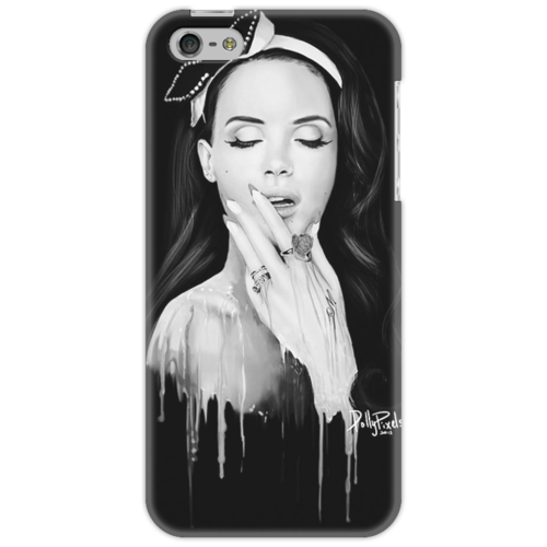 Заказать чехол для iPhone 5/5S в Москве. Чехол для iPhone 5 Lana Del Rey от lilmi - готовые дизайны и нанесение принтов.