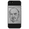 Заказать чехол для iPhone 5/5S в Москве. Чехол для iPhone 5  Ленин от drseymur - готовые дизайны и нанесение принтов.