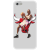 Заказать чехол для iPhone 5/5S в Москве. Чехол для iPhone 5 Michael Jordan Cartooney от Mesk08 - готовые дизайны и нанесение принтов.