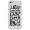 Заказать чехол для iPhone 5/5S в Москве. Чехол для iPhone 5 Make Something Cool Every Night (light version) от Serge Maksimov illustrator - готовые дизайны и нанесение принтов.