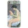 Заказать чехол для iPhone 5/5S в Москве. Чехол для iPhone 5 Шьющая женщина (1880 г.) от trend - готовые дизайны и нанесение принтов.