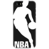 Заказать чехол для iPhone 5/5S в Москве. Чехол для iPhone 5 NBA Logo Black от dagger - готовые дизайны и нанесение принтов.