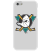 Заказать чехол для iPhone 5/5S в Москве. Чехол для iPhone 5 Anaheim Mighty Ducks от BURNSHIRTS - готовые дизайны и нанесение принтов.