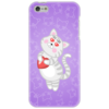 Заказать чехол для iPhone 5/5S в Москве. Чехол для iPhone 5 Влюбленная кошечка от Ordwen - готовые дизайны и нанесение принтов.