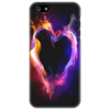 Заказать чехол для iPhone 5/5S в Москве. Чехол для iPhone 5 Огненное сердце от riozako - готовые дизайны и нанесение принтов.