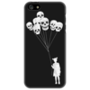 Заказать чехол для iPhone 5/5S в Москве. Чехол для iPhone 5 Skull Balloons от Leichenwagen - готовые дизайны и нанесение принтов.